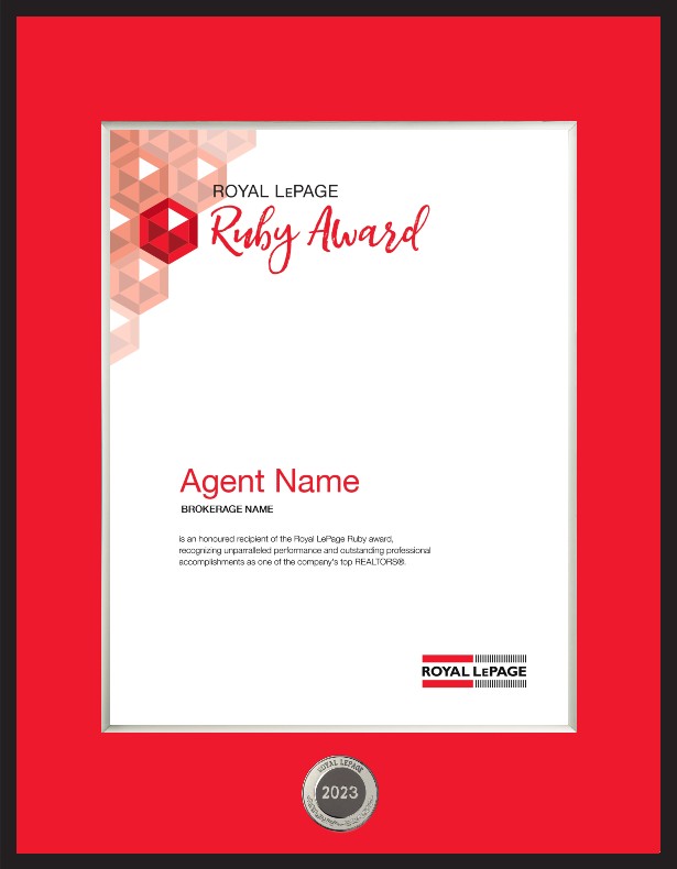 Royal LePage® Ruby™ Award Royal LePage® Ruby™ Award